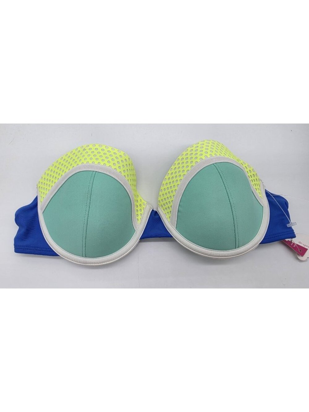 Xhilaration Women's Bikini Top Size Large Green Push-Up Padded Swim Swimsuit
